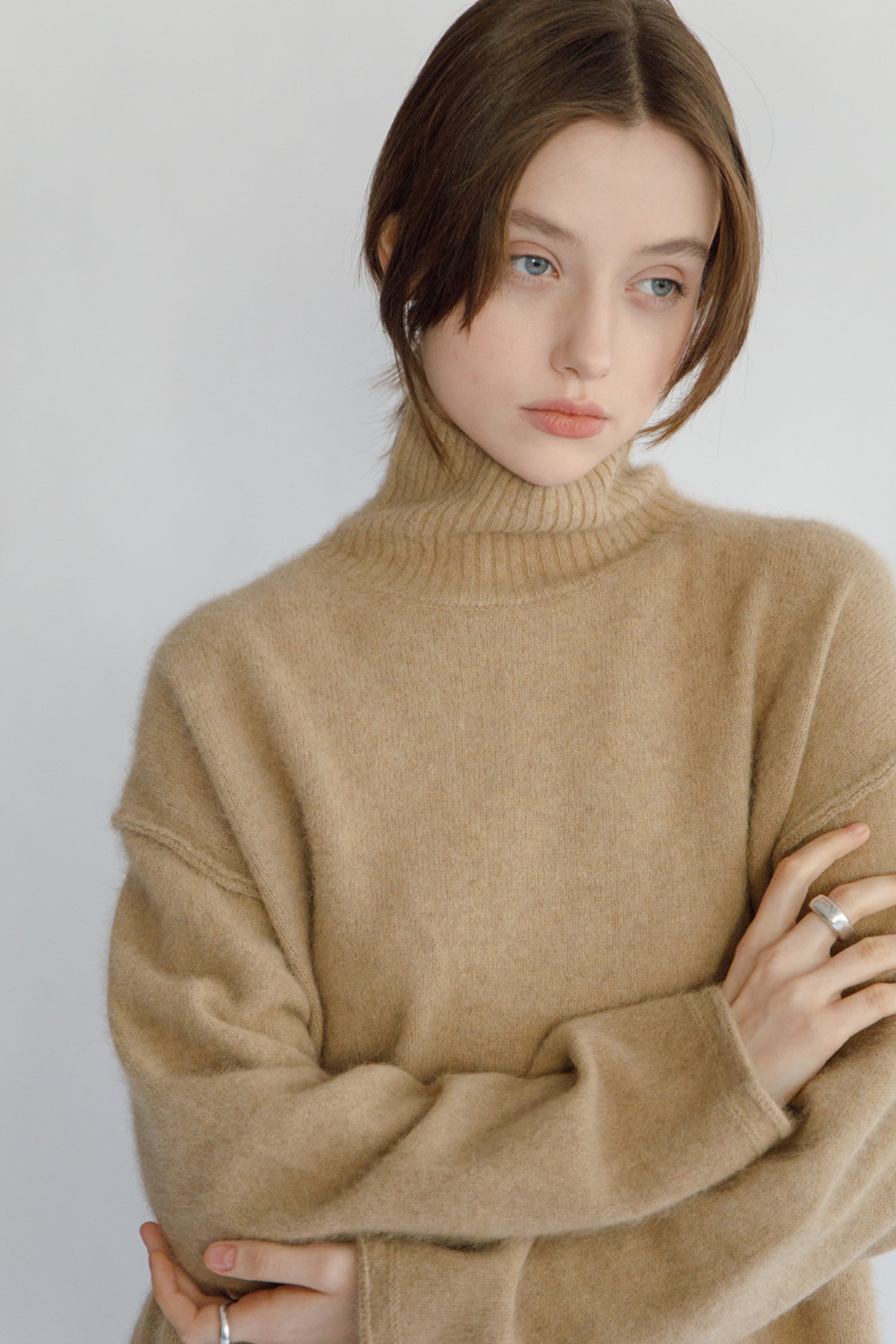 low stock】Raccoon fox turtle neck pullover /CT24109 – C.T.plage