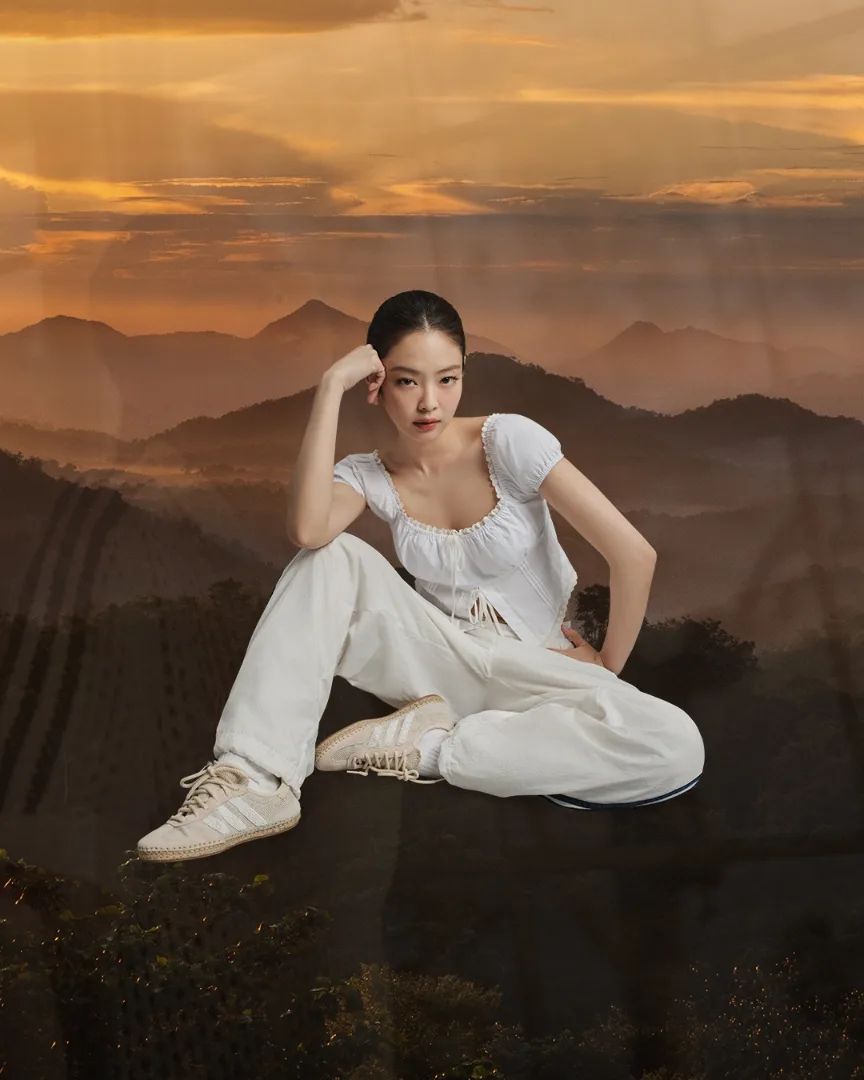 Jennie Kim for the Adidas Originals x CLOT Collaboration