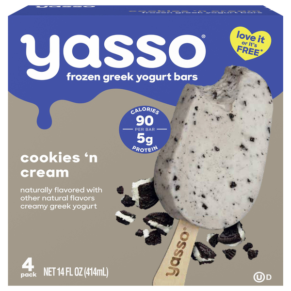 Yasso Frozen Greek Yogurt Bars Cookies N Cream | Products | Lowes