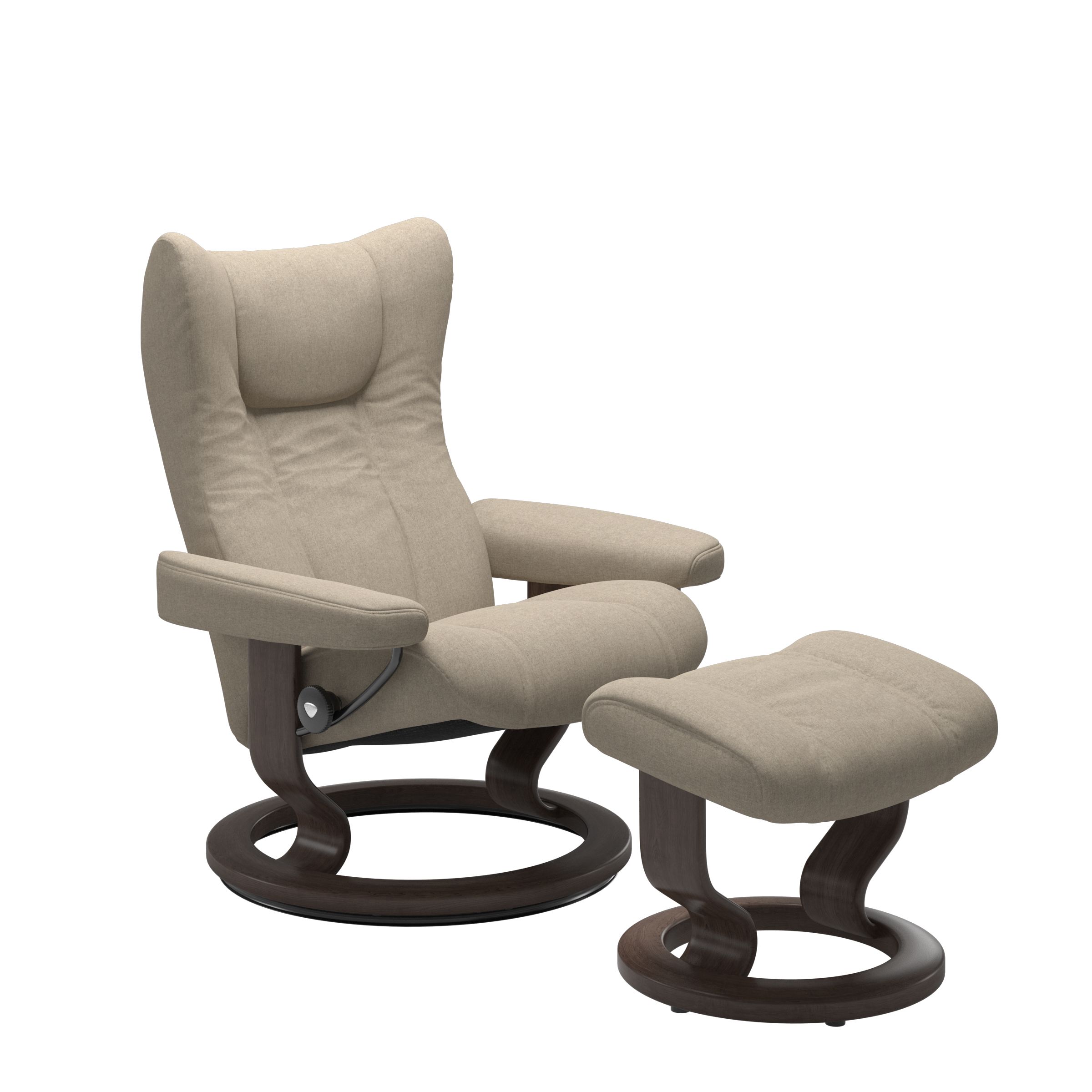 Stressless® Wing (M) クラシック オットマン付 | Recliners