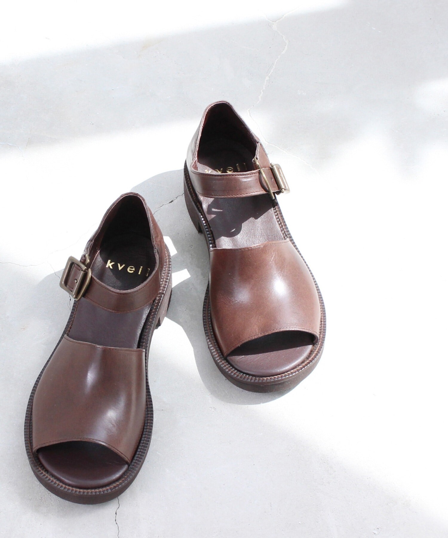 AMBIDEX Store △○レザー サンダル(23 コゲチャ): bulle de savon