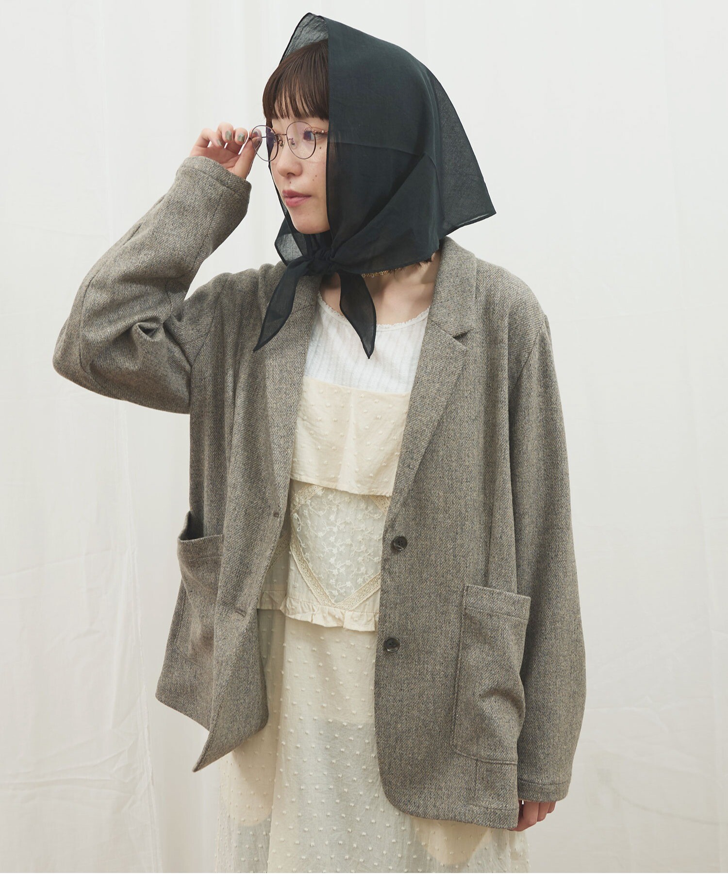 AMBIDEX Store 〇WOOL TWEED jacket(F クロ): l'atelier du savon