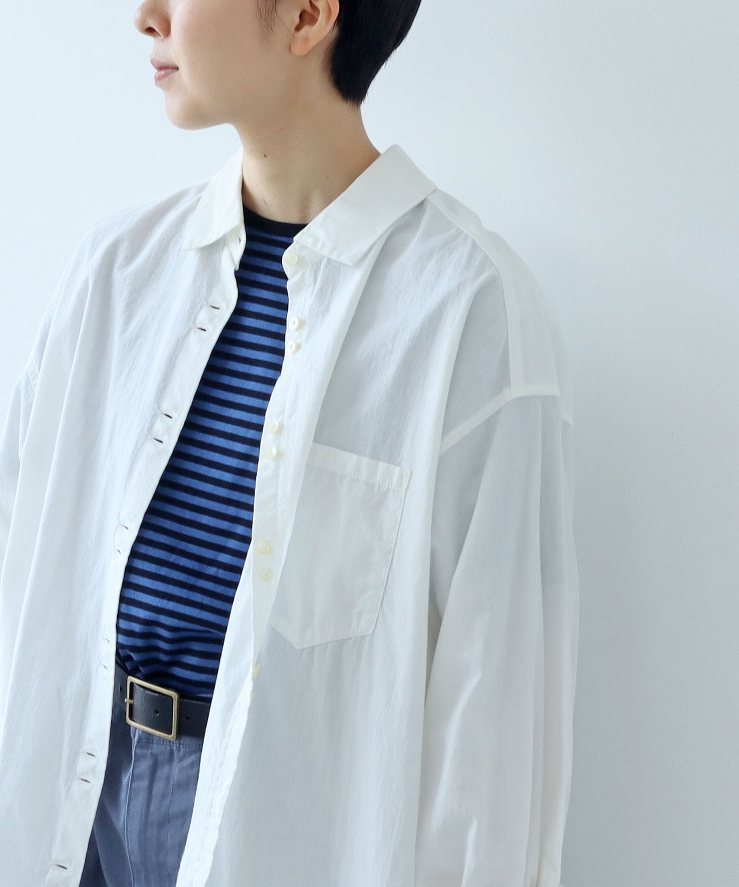 AMBIDEX Store △VINTAGE16 無地/ギンガム/ストライプ BIGスリーブ