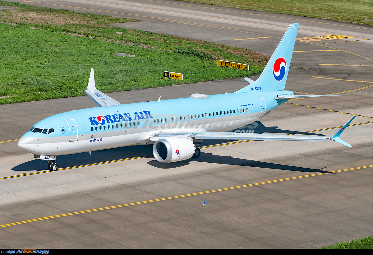 Boeing 737-8 MAX Korean Air HL8348 Large - AirTeamImages.com