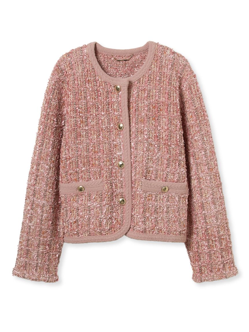 ツイードニットジャケット(ジャケット・ブルゾン)｜OUTER（アウター