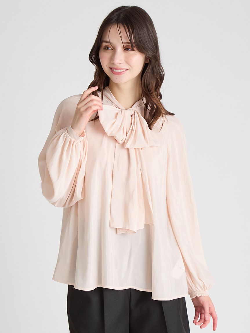 ビッグリボンシアーブラウス(ブラウス・シャツ)｜TOPS（トップス