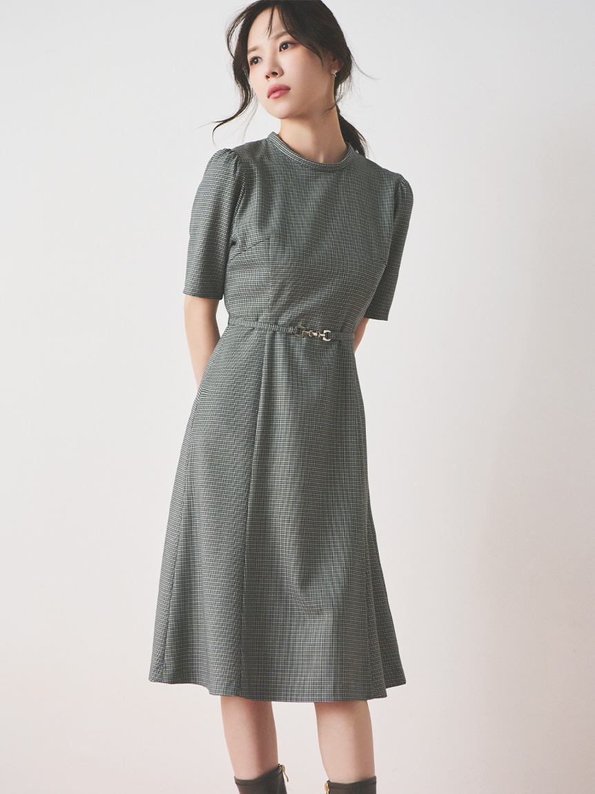 ベルト付きミニワンピース(デイリーワンピース)｜DRESS（ドレス