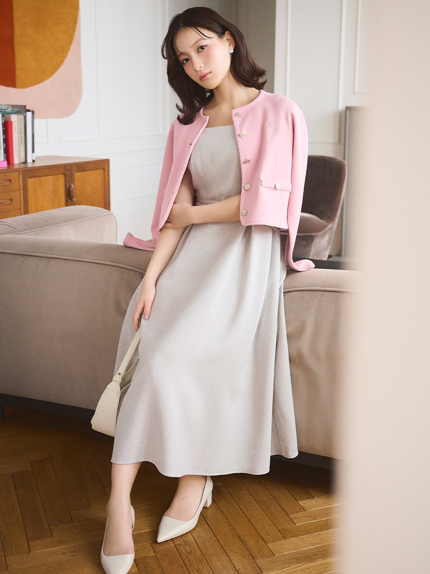 洗える】バリエーションフィット＆フレアワンピース(デイリー