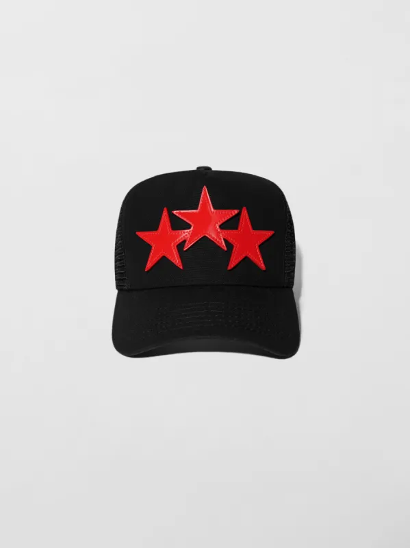 AMIRI REAPER TRUCKER HAT - BLACK / RED | Parallel