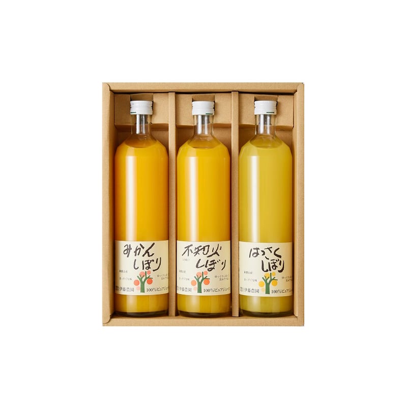 100％ピュアジュース 750ml×3本ギフトセット 708d｜郵便局のネットショップ