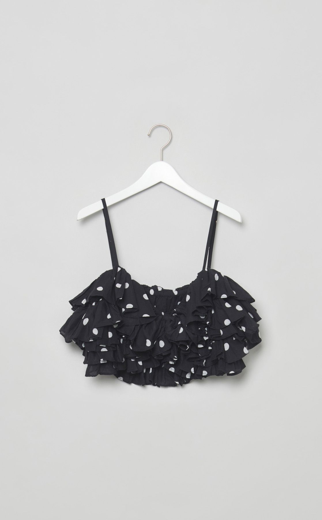 crinkle crinkle crinkle｜ドットプリントフリルキャミソール