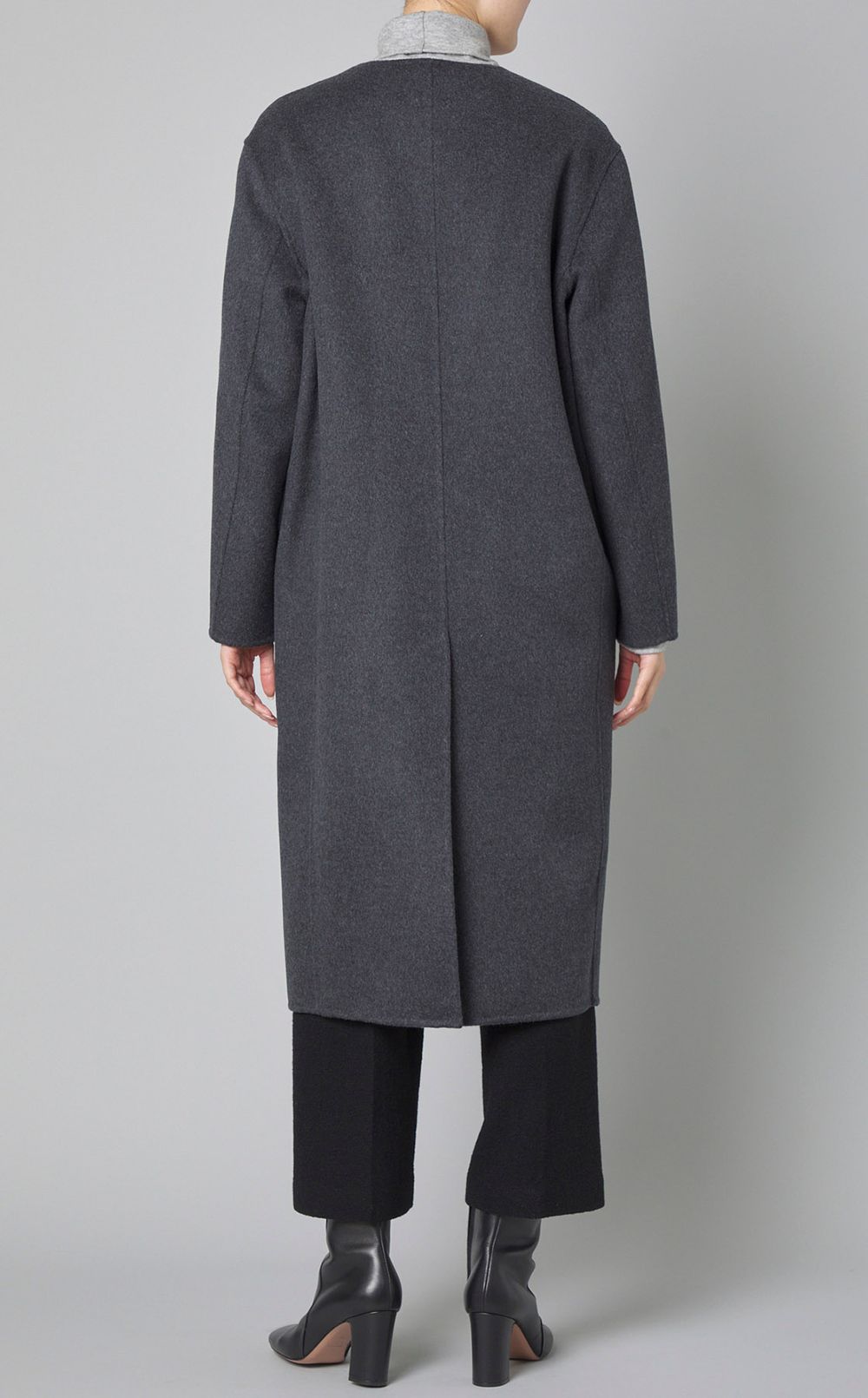 GALERIE VIE｜ダブルフェイスノーカラーコート