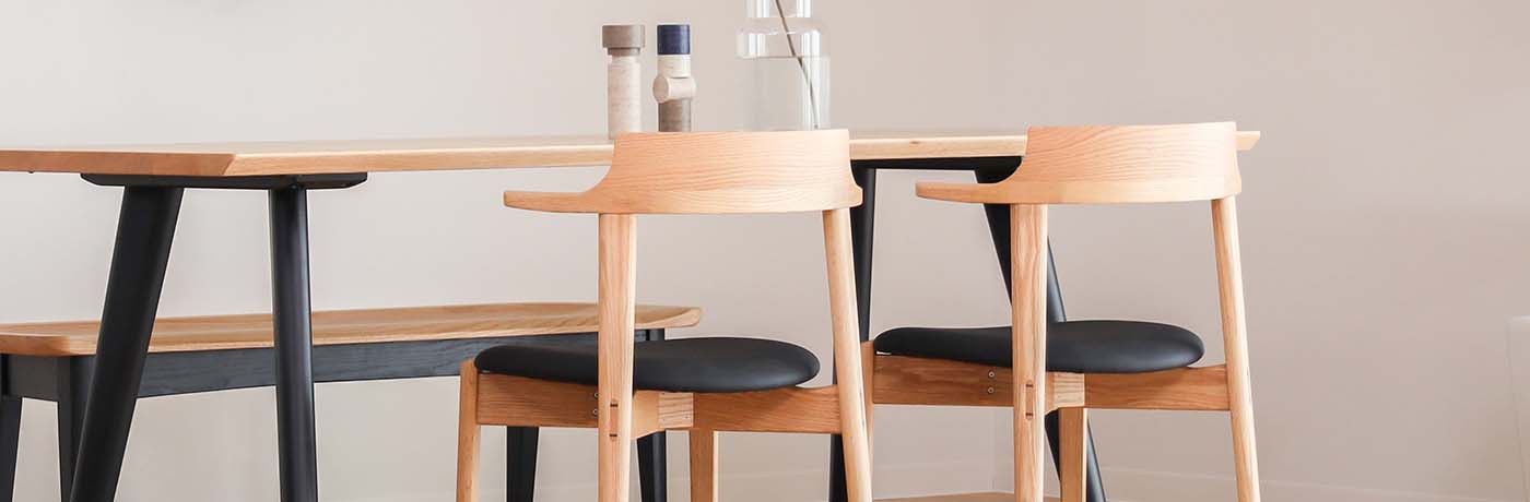 無垢セミアームチェア | 旭川・飛騨・府中などが作る国産家具 | MUKU工房