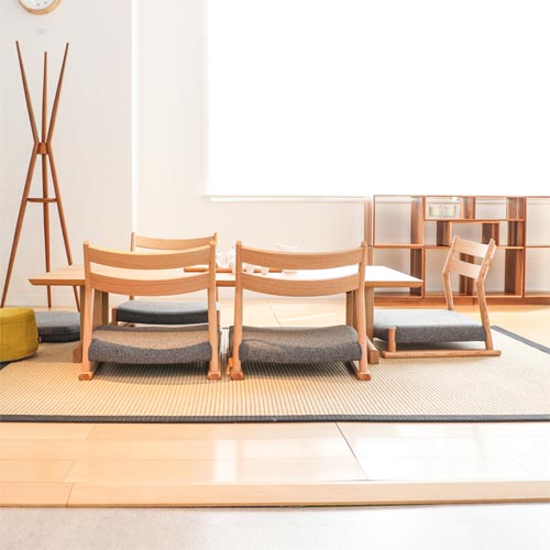 飛騨家具 nissin 日進木工 Slow スロウ 座椅子 国産家具 無垢