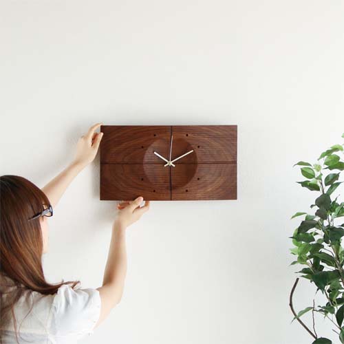 旭川クラフト Arms 工房アームズ シェイドクロック 国産クラフト 木製