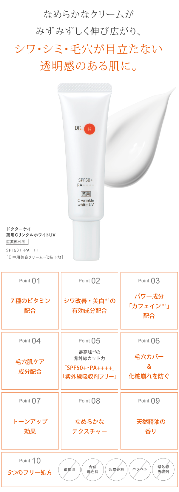 ドクターケイ 薬用CリンクルホワイトUV＜医薬部外品＞｜ドクターケイ