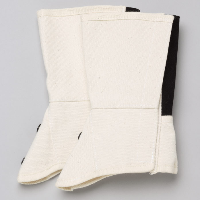 ML－1201 帆布 脚絆 面ファスナー式 白 LL | 【ミドリ安全