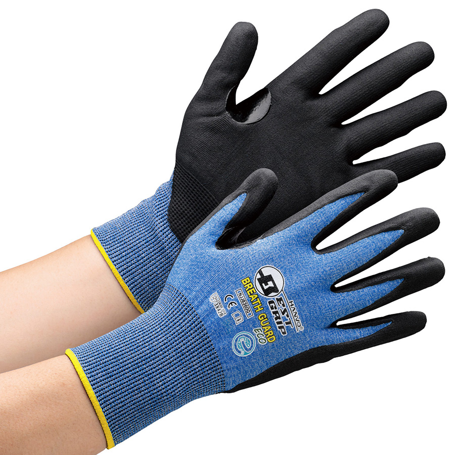 耐切創性手袋 ブレスガードECO NJJ8360Q LL | 【ミドリ