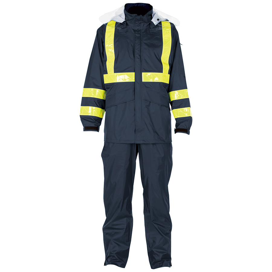 高視認スプルースレインスーツ 8898 ネイビー | 【ミドリ安全