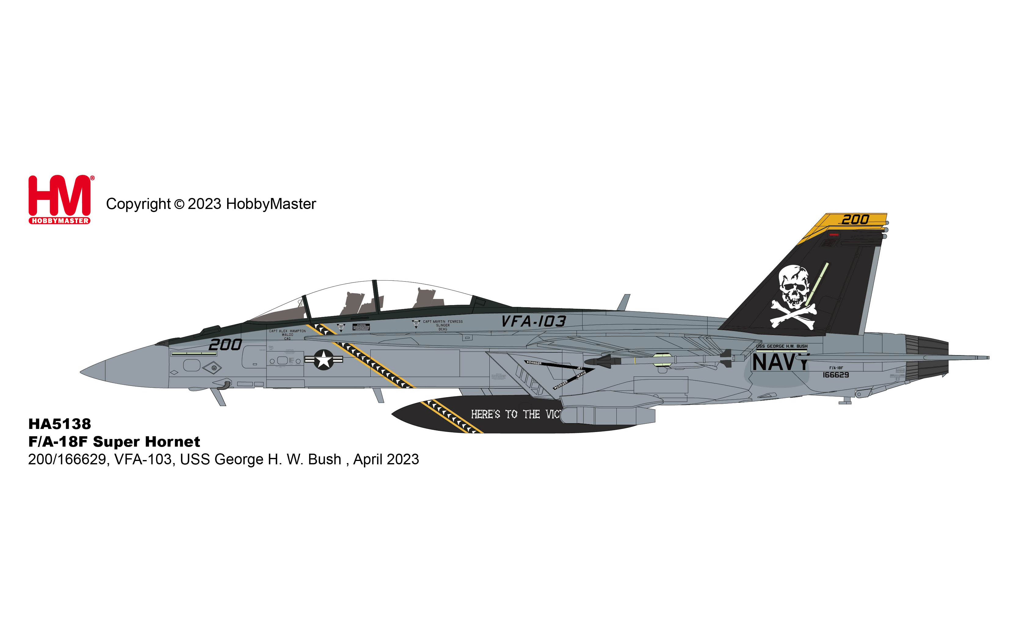 F/A-18F Super Hornet, VFA-103, USS George H. W. Bush, April 2023