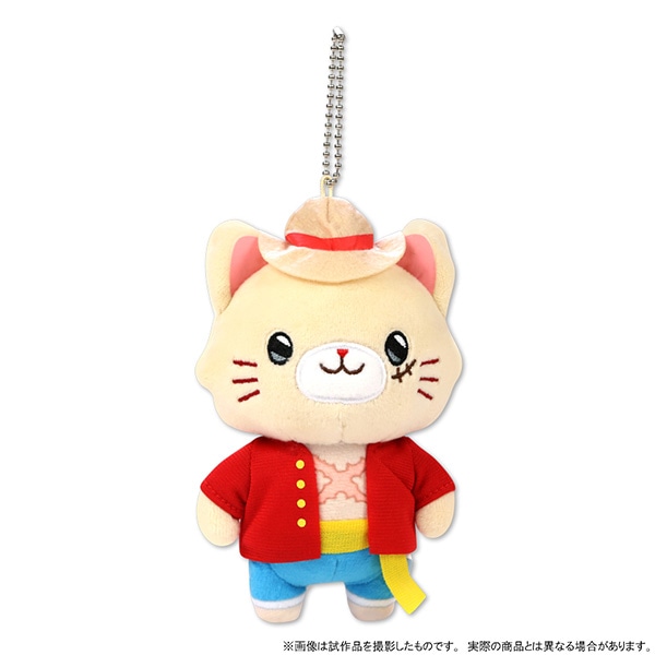 ONE PIECE withCATアイマスク付きぬいぐるみキーホルダー／ルフィ