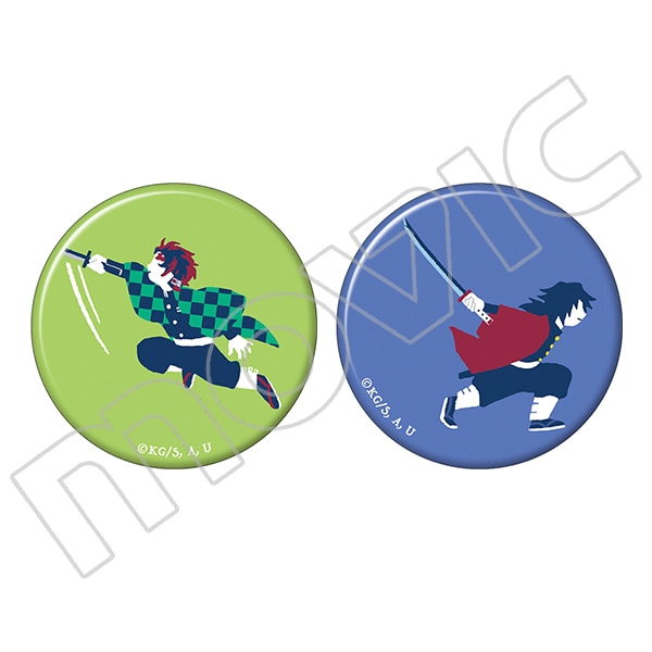 鬼滅の刃 缶バッジセット ゆるパレット 其ノ参 A: キャラグッズ