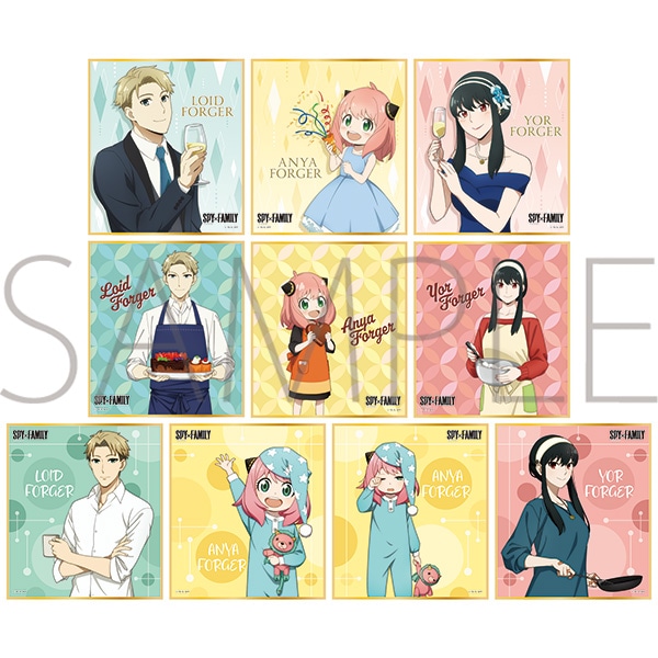 TVアニメ「SPY×FAMILY」 ミニ色紙コレクション 描き下ろし: キャラ