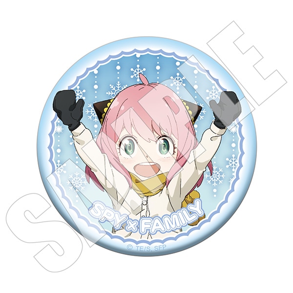 TVアニメ「SPY×FAMILY」 描き下ろしマット缶バッジ アーニャ雪だるま