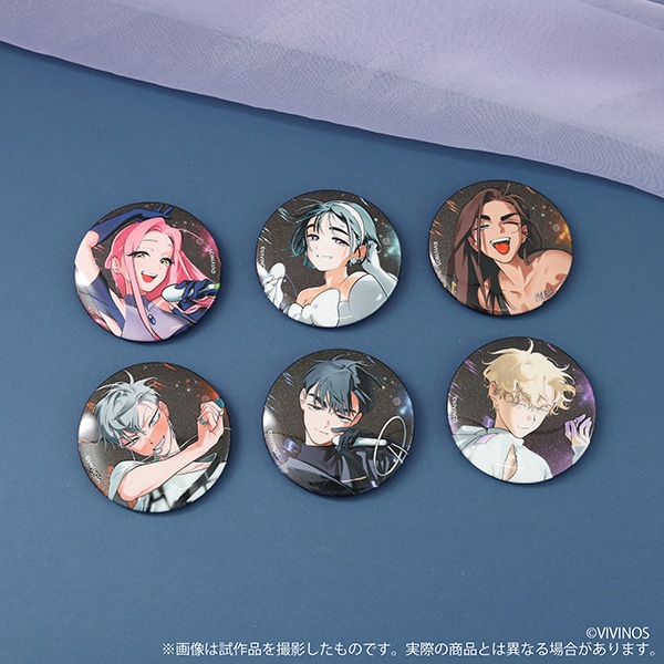 ALIEN STAGE グリッター缶バッジコレクション: キャラグッズ