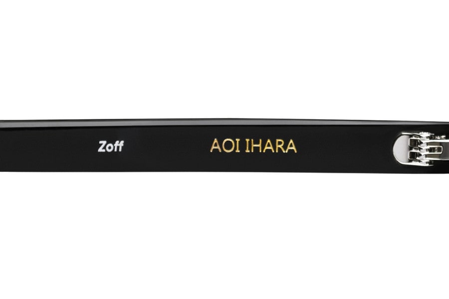 Zoff｜AOI IHARA ウェリントン型セルフレーム/ブラック（ZN231022-14E1