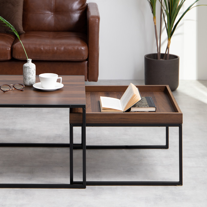 g159017]【2点セット】Planche ネストテーブル 木製テーブル | 家具