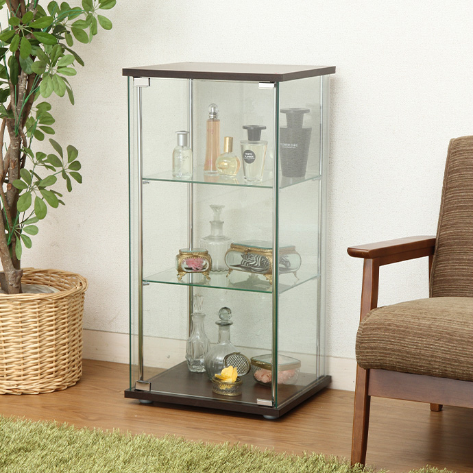 g11555]【幅42cm】Reine ガラスコレクションケース キャビネット