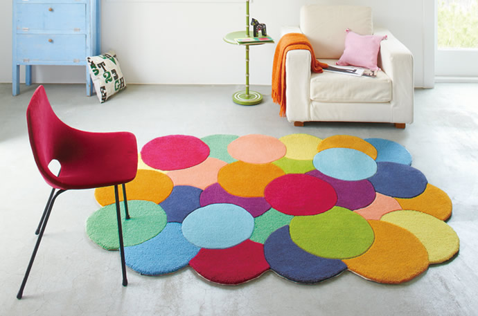 g62194]Lust 140×200 カラフル ラグ カーペット ラグマット | 家具