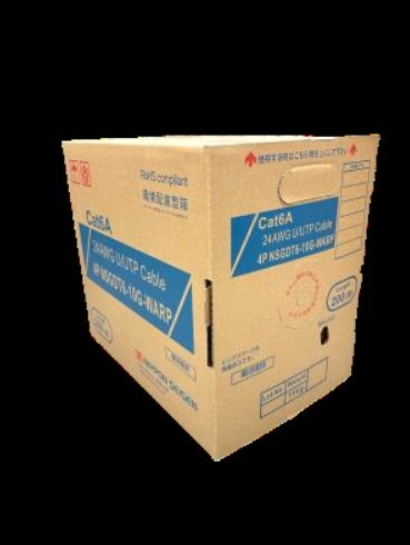 4P NSGDT6-10G-WARP (SB)200: Cat.6AU/UTP 4PWARPケーブル SB 200m/箱