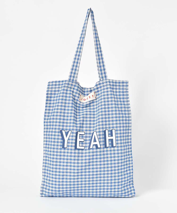 ロゴチェックトート ブラック ブラウン ブルー レッド バッグ BAG