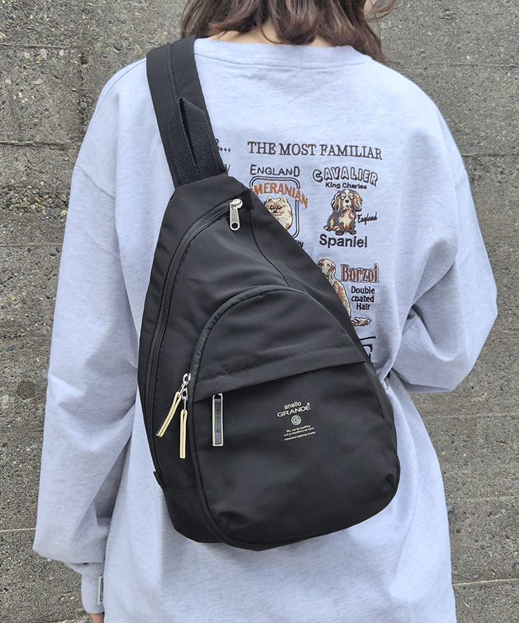 anello モイストクロスボディバッグ バッグ BAG ボディバッグ