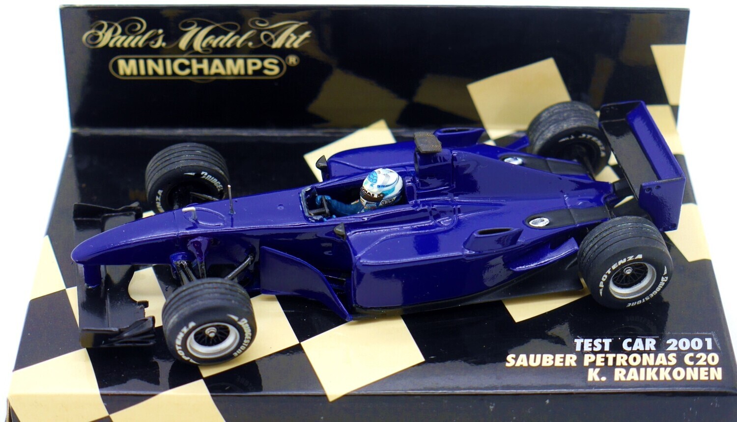 2001 Minichamps Sauber C20 K Raikkonen Test car 1/43 Scale