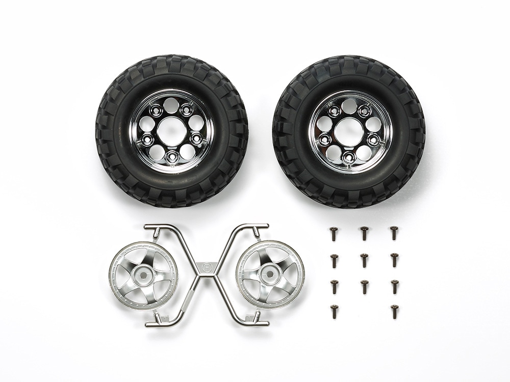 タミヤ ホップアップオプションズ OP.1554 ロックブロックタイヤ&2