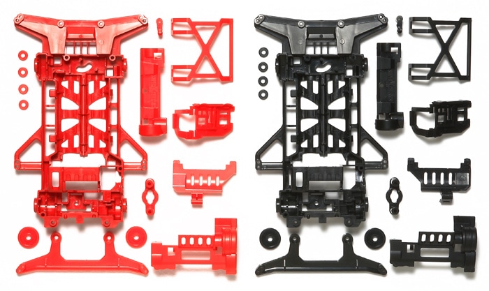タミヤ ミニ四駆特別企画 スーパーX強化シャーシセット(レッド