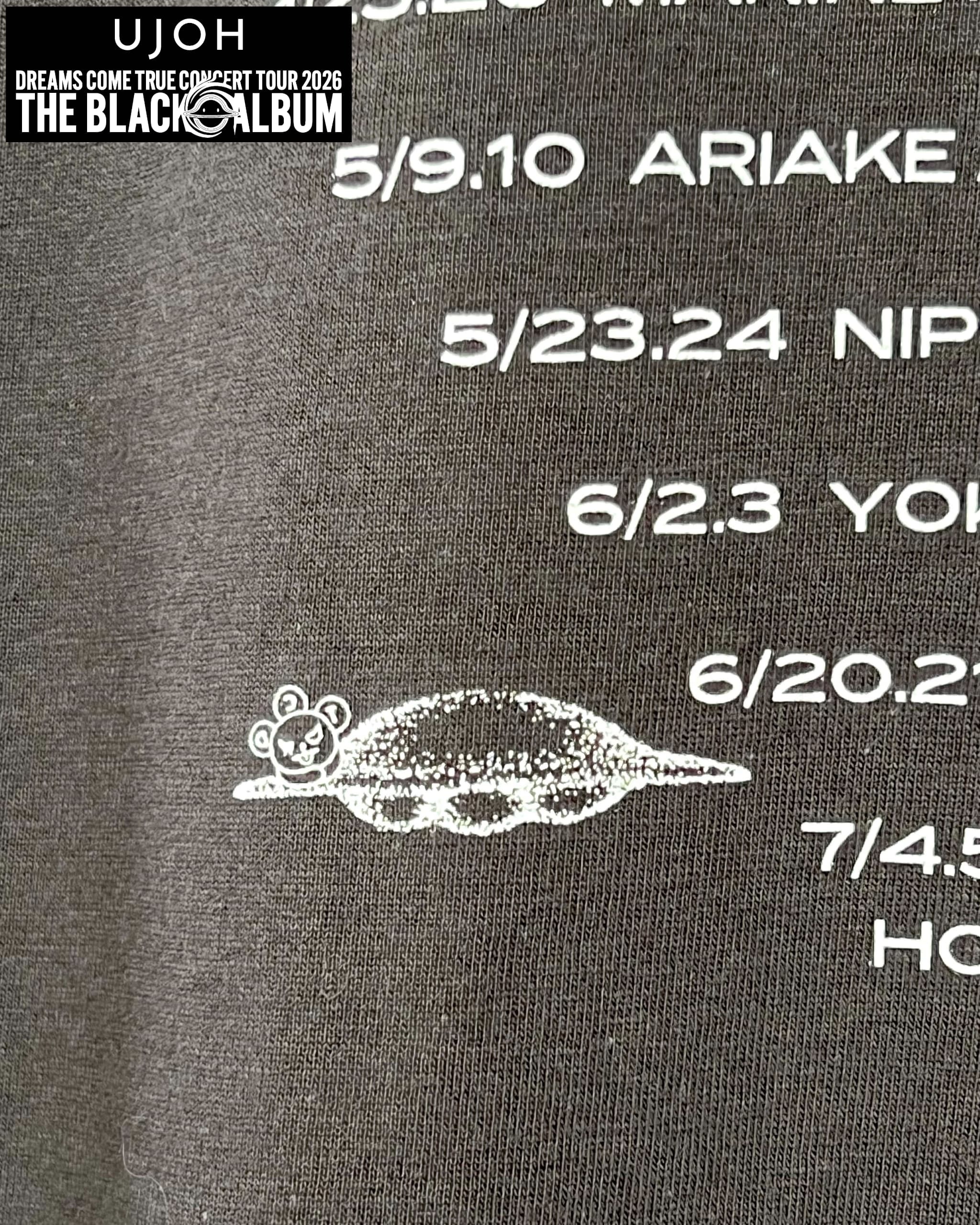 UJOH Collaboration】T-SHIRT Black | TBAツアーグッズ | DCTgarden