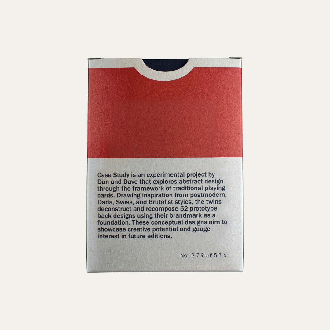 Dan&Dave Prototype Deck サイン入 Case Study Playing Cards by Dan