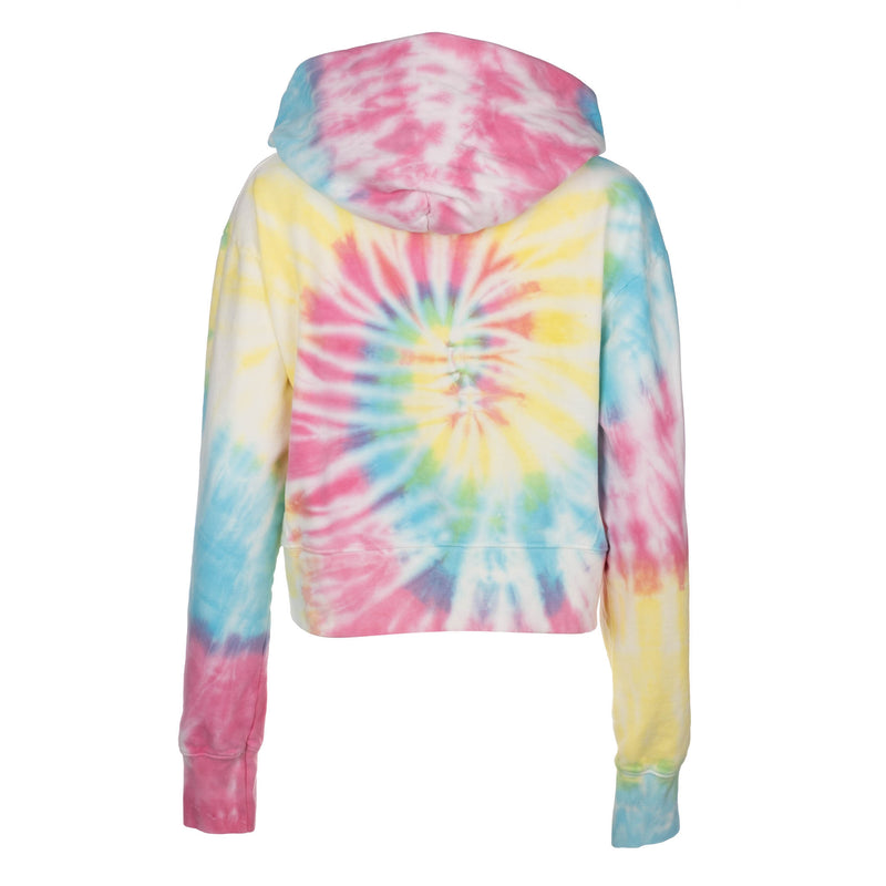 Neon Tie Dye Cropped Hoodie | Dannijo
