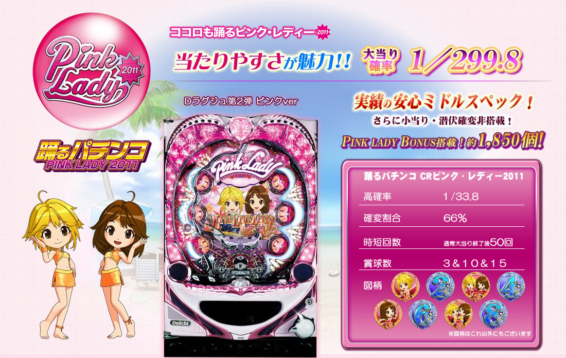 踊るパチンコ CRピンク・レディー2011 | パチンコ | パチンコ