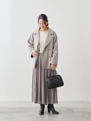 ソフトテーラー・ウールコート/グレージュ | Factelier (ファクトリエ)