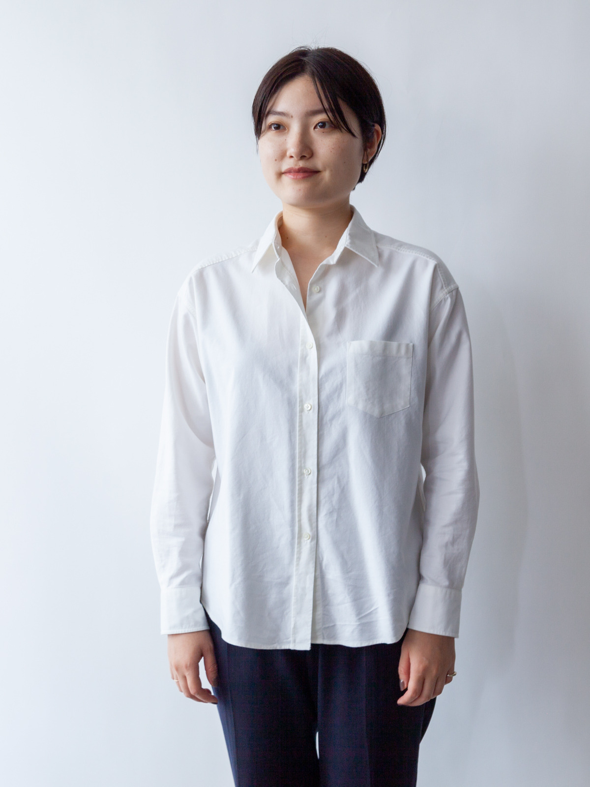 プレミアムオックスフォードシャツ/ホワイト | Factelier (ファクトリエ)