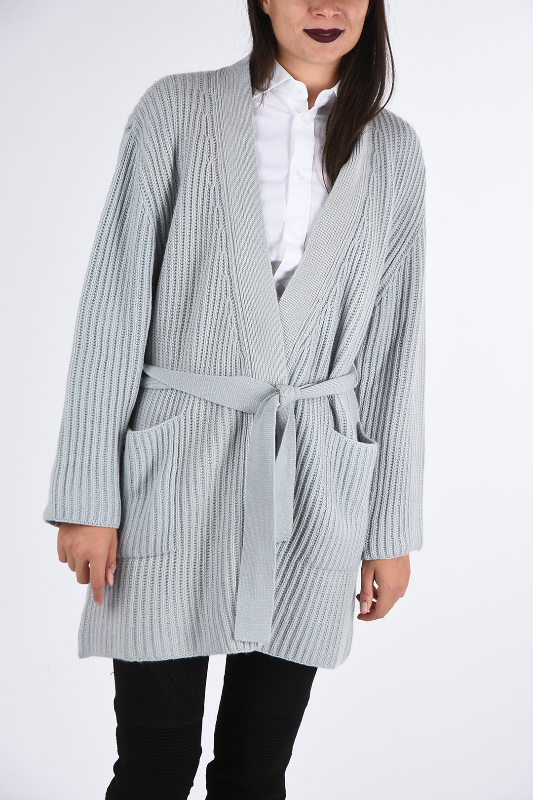 Ryan Roche cashmere wrap cardigan women - Glamood Outlet
