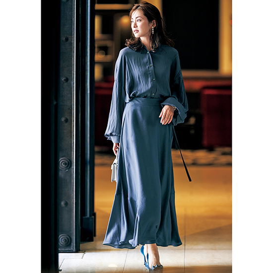 Chaos]ドレープサテンシャツ | KOBUNSHA SELECT SHOP | [Chaos