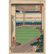 歌川広重による浮世絵「「名所江戸百景」「月の岬」」