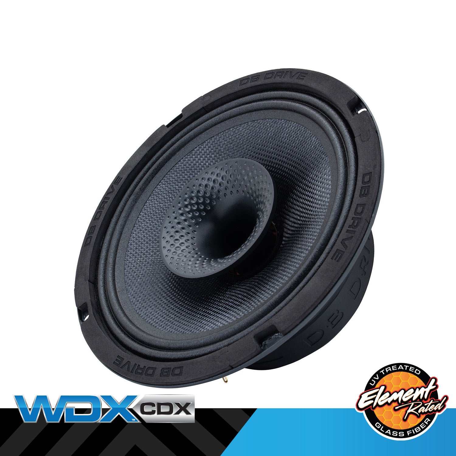 WDX8MOTO-CDX : 8 in. 2-Way Loudspeaker W/Rear Mounted Comp. Driver