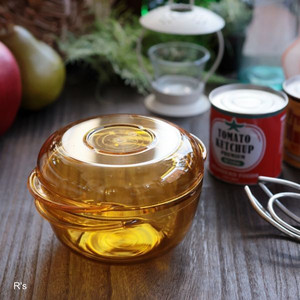 タッパーウェア ウェーブ2000 丸型 小 電子レンジ調理器 未使用品(3A